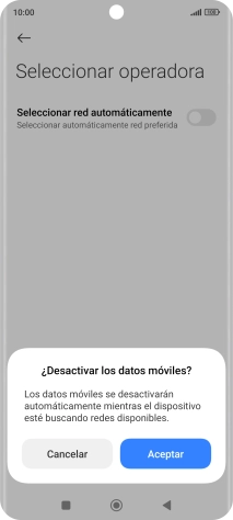 Pulsa Aceptar y espera mientras el teléfono está buscando redes. Pulsa Aceptar y espera mientras el teléfono está buscando redes.