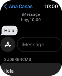 Pulsar iMessage y grabar el mensaje. Pulsar iMessage y grabar el mensaje.