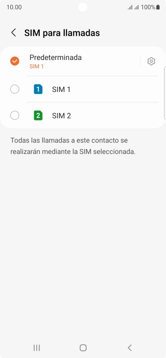 Pulsa el ajuste deseado.