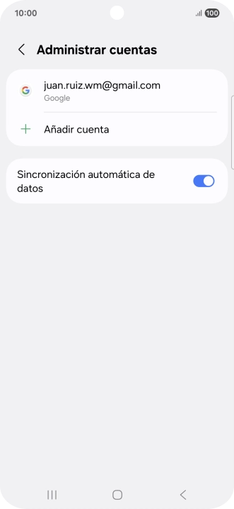 Pulsa Añadir cuenta.