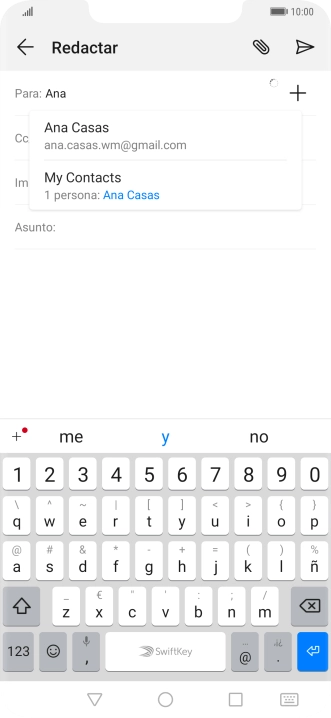 Pulsa el contacto deseado. Pulsa el contacto deseado.