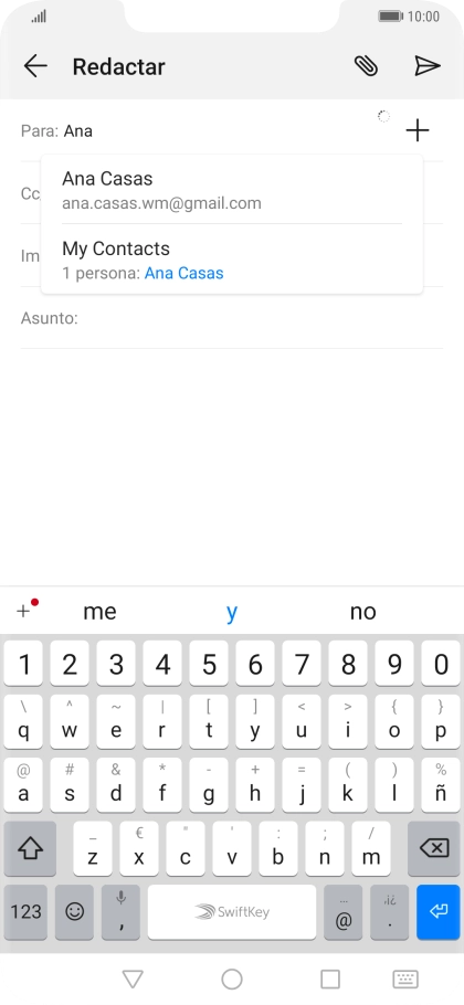 Pulsa el contacto deseado. Pulsa el contacto deseado.