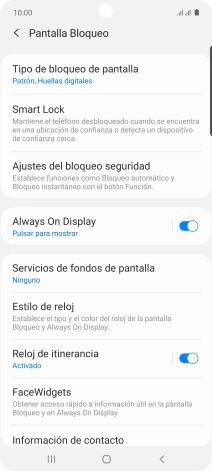 Pulsa Tipo de bloqueo de pantalla e introduce un código de seguridad adicional. Pulsa Tipo de bloqueo de pantalla e introduce un código de seguridad adicional.