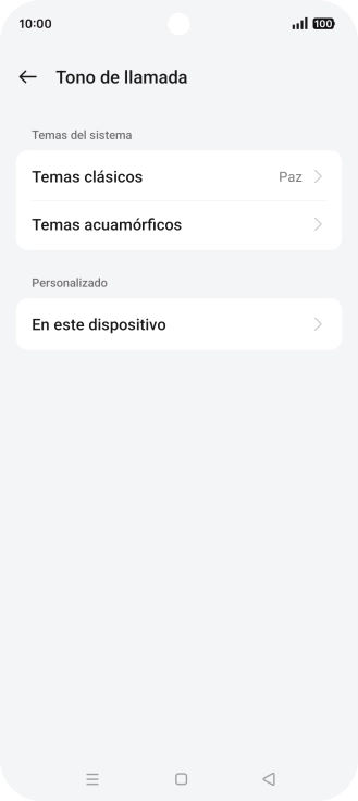 Pulsa la categoría deseada. Pulsa la categoría deseada.