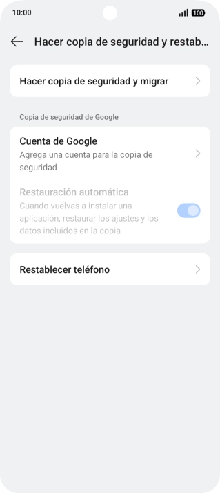 Pulsa Restablecer teléfono. Pulsa Restablecer teléfono.