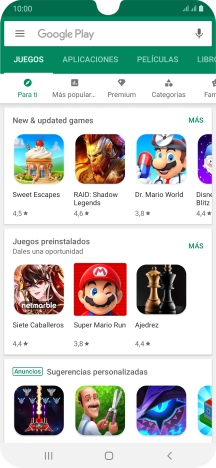 Desliza el dedo hacia la derecha desde la parte izquierda de la pantalla. Desliza el dedo hacia la derecha desde la parte izquierda de la pantalla.