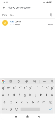 Pulsa el contacto deseado. Pulsa el contacto deseado.