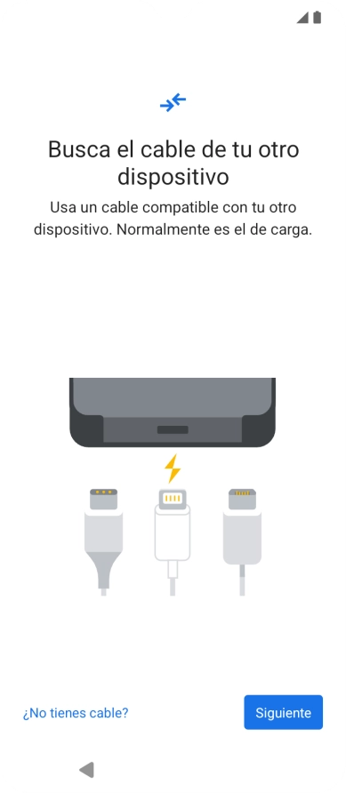 Pulsa ¿No tienes cable?. Pulsa ¿No tienes cable?.