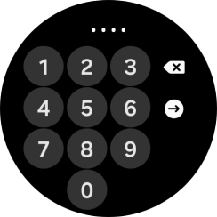 Introduce un código PIN y sigue las indicaciones de la pantalla para crear un código PIN como código de seguridad. Introduce un código PIN y sigue las indicaciones de la pantalla para crear un código PIN como código de seguridad.