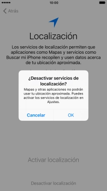 Si desactivas la función, pulsa OK. Si desactivas la función, pulsa OK.
