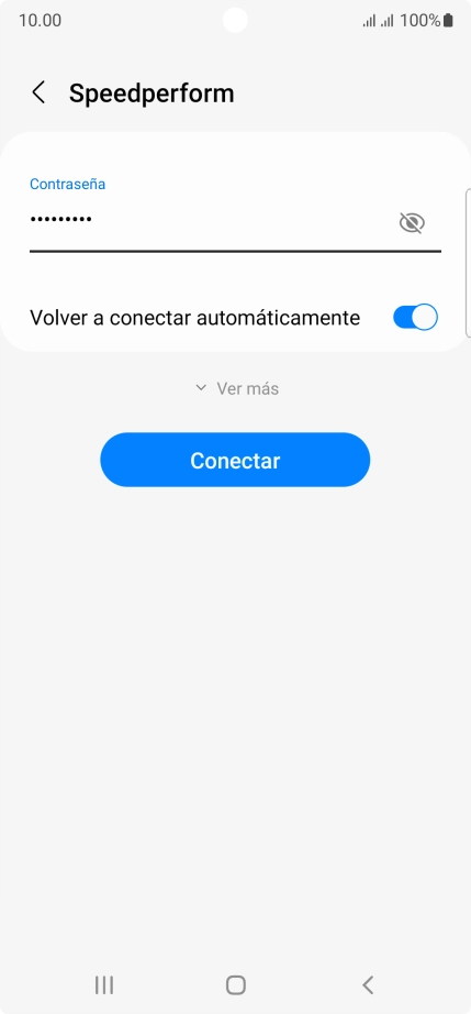 Introduce la contraseña de la red wifi y pulsa Conectar. Introduce la contraseña de la red wifi y pulsa Conectar.
