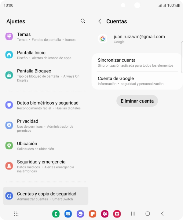 Pulsa Sincronizar cuenta. Pulsa Sincronizar cuenta.