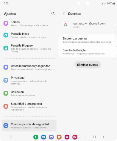 Pulsa Sincronizar cuenta. Pulsa Sincronizar cuenta.