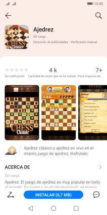 Pulsa INSTALAR y sigue las indicaciones de la pantalla para instalar la app. Pulsa INSTALAR y sigue las indicaciones de la pantalla para instalar la app.