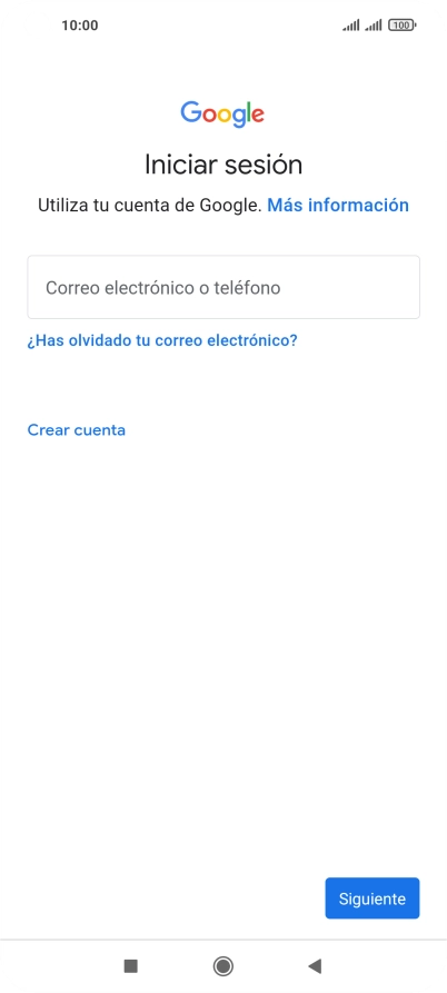Si no tienes una cuenta de Google, pulsa Crear cuenta y sigue las indicaciones de la pantalla para ver cómo crear una cuenta nueva. Si no tienes una cuenta de Google, pulsa Crear cuenta y sigue las indicaciones de la pantalla para ver cómo crear una cuenta nueva.