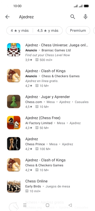 Pulsa la app deseada. Pulsa la app deseada.
