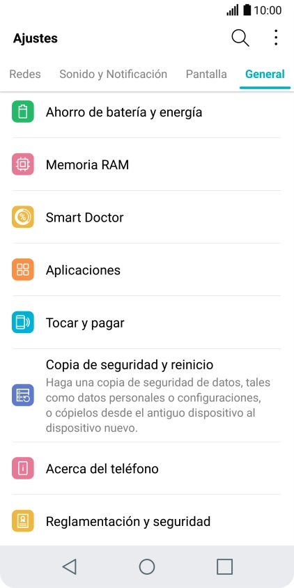 Pulsa Aplicaciones.