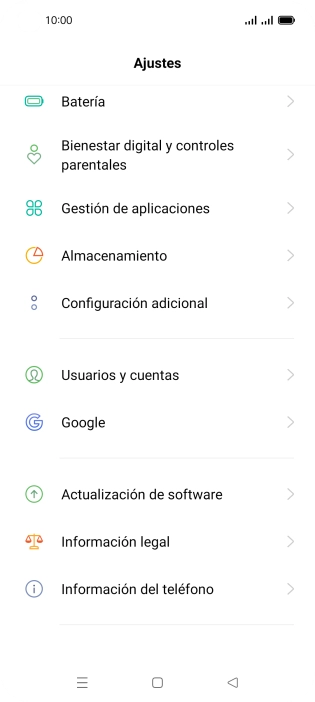 Pulsa Actualización de software. Si hay una versión de software nueva disponible, aparecerá ahora en la pantalla. Sigue las indicaciones de la pantalla para actualizar el software del teléfono. Pulsa Actualización de software. Si hay una versión de software nueva disponible, aparecerá ahora en la pantalla. Sigue las indicaciones de la pantalla para actualizar el software del teléfono.