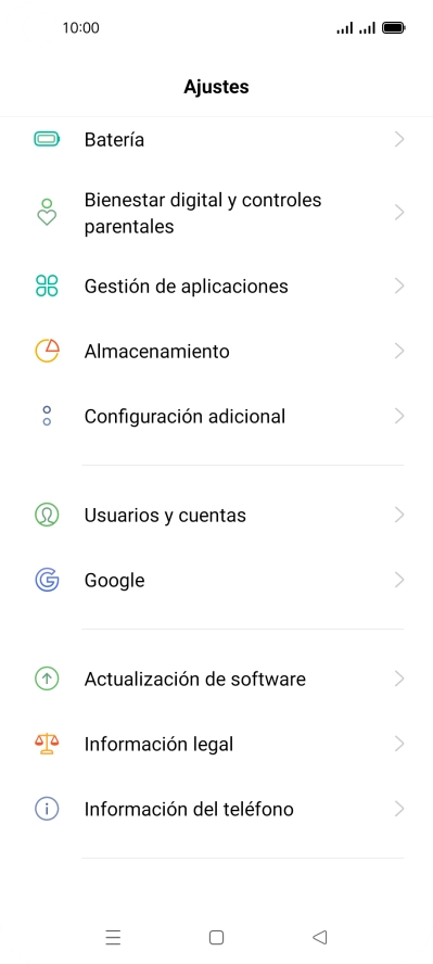Pulsa Actualización de software. Si hay una versión de software nueva disponible, aparecerá ahora en la pantalla. Sigue las indicaciones de la pantalla para actualizar el software del teléfono. Pulsa Actualización de software. Si hay una versión de software nueva disponible, aparecerá ahora en la pantalla. Sigue las indicaciones de la pantalla para actualizar el software del teléfono.