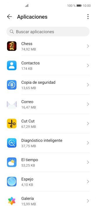 Pulsa la app deseada.