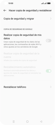 Pulsa Restablecer teléfono. Pulsa Restablecer teléfono.
