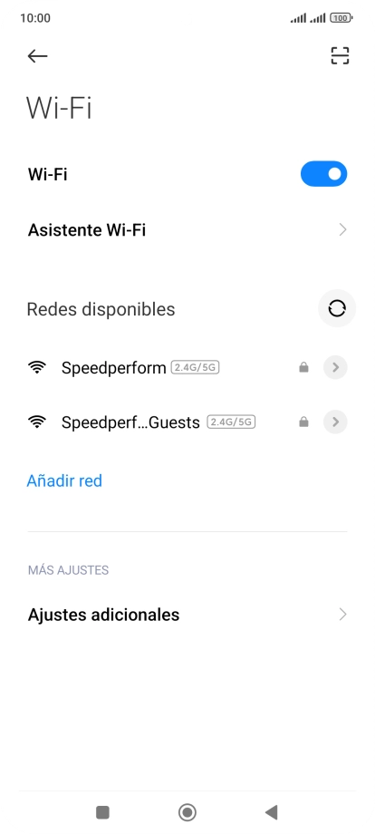 Pulsa la red wifi deseada. Pulsa la red wifi deseada.