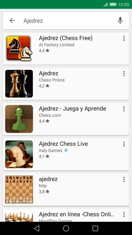 Pulsa la app deseada. Pulsa la app deseada.