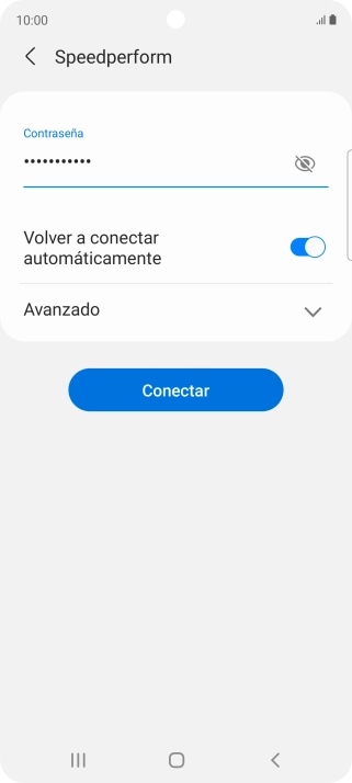 Introduce la contraseña de la red wifi y pulsa Conectar. Introduce la contraseña de la red wifi y pulsa Conectar.