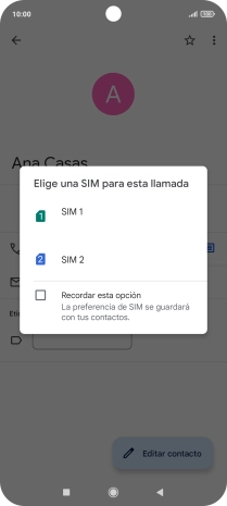 Pulsa la tarjeta SIM deseada. Pulsa la tarjeta SIM deseada.