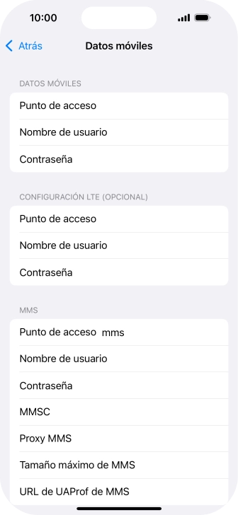 Pulsa Punto de acceso e introduce airtelwap.es. Pulsa Punto de acceso e introduce airtelwap.es.