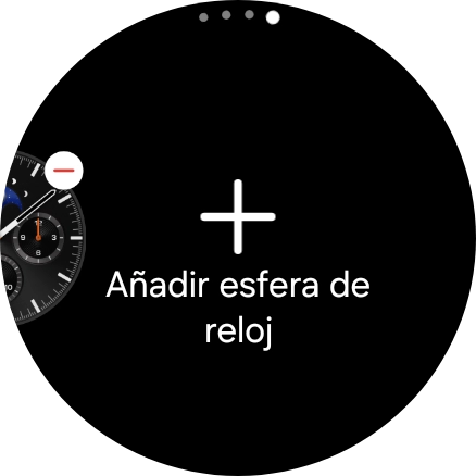 Pulsa Añadir esfera de reloj. Pulsa Añadir esfera de reloj.
