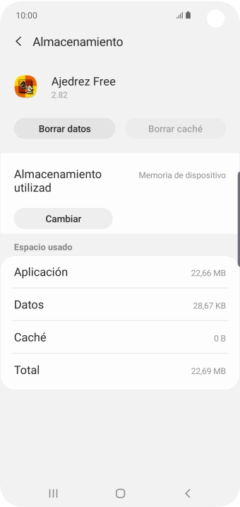 Pulsa la tecla de inicio para terminar y regresar a la pantalla de inicio.