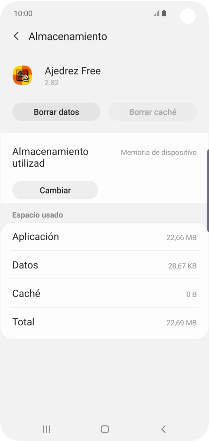Pulsa la tecla de inicio para terminar y regresar a la pantalla de inicio.