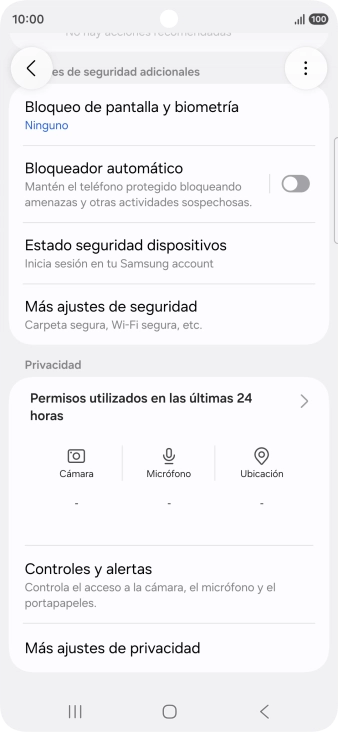 Pulsa Más ajustes de seguridad. Pulsa Más ajustes de seguridad.