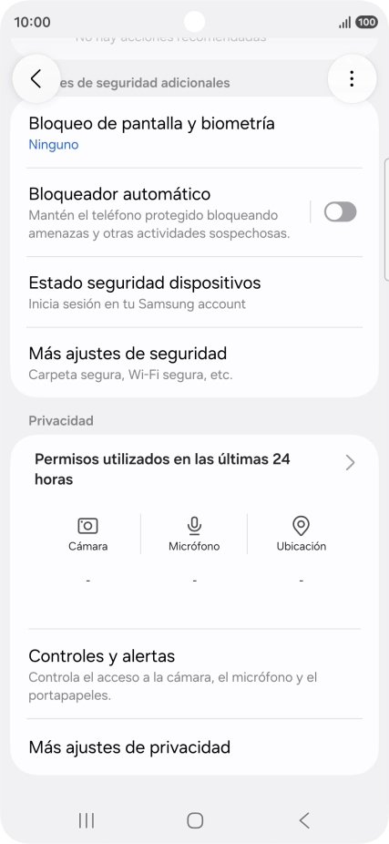 Pulsa Más ajustes de seguridad. Pulsa Más ajustes de seguridad.