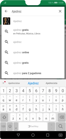 Introduce el nombre del tema o de la app y pulsa el icono de búsqueda. Introduce el nombre del tema o de la app y pulsa el icono de búsqueda.