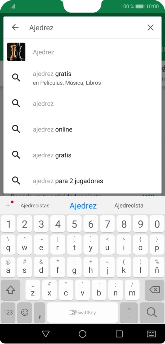 Introduce el nombre del tema o de la app y pulsa el icono de búsqueda. Introduce el nombre del tema o de la app y pulsa el icono de búsqueda.