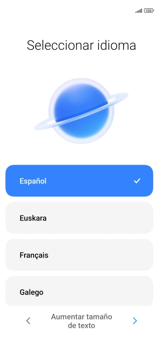 Pulsa el idioma deseado. Pulsa el idioma deseado.