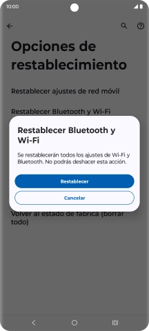 Pulsa Restablecer. Pulsa Restablecer.