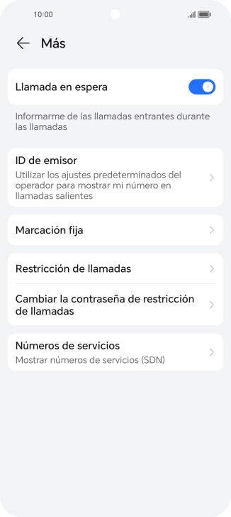 Pulsa el indicador junto a 