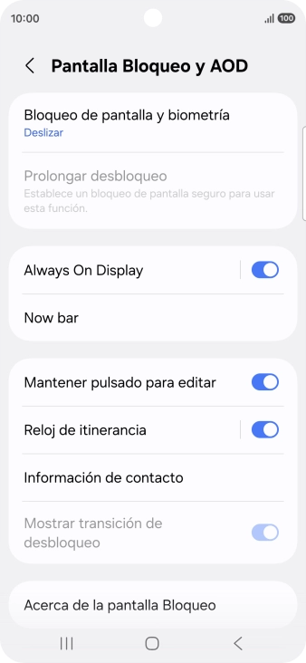 Pulsa Bloqueo de pantalla y biometría. Pulsa Bloqueo de pantalla y biometría.