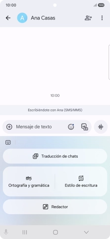 Para generar un texto, pulsa Redactor y sigue las indicaciones de la pantalla para utilizar la función. Para generar un texto, pulsa Redactor y sigue las indicaciones de la pantalla para utilizar la función.