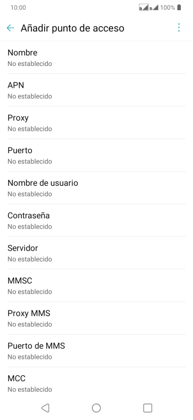 Pulsa Nombre.