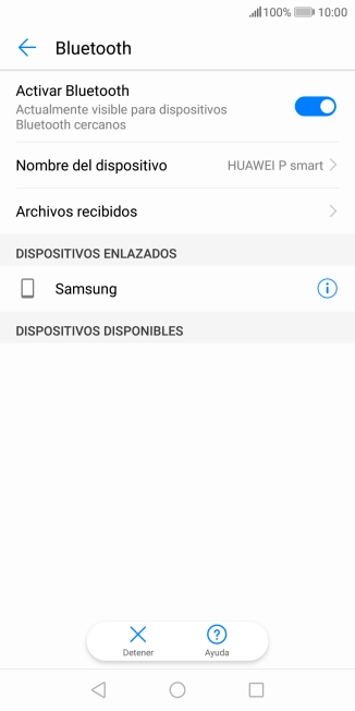 Pulsa la tecla de inicio para terminar y regresar a la pantalla de inicio.