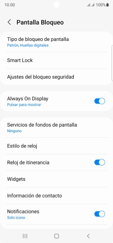 Pulsa Tipo de bloqueo de pantalla e introduce el código de seguridad extra que has creado anteriormente. Pulsa Tipo de bloqueo de pantalla e introduce el código de seguridad extra que has creado anteriormente.