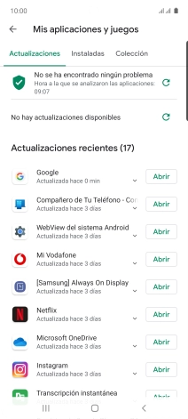 Pulsa Instaladas.
