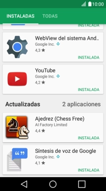 Pulsa la app deseada. Pulsa la app deseada.