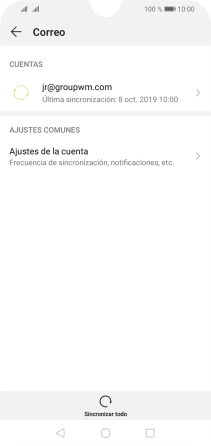 Pulsa Ajustes de la cuenta. Pulsa Ajustes de la cuenta.