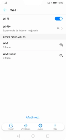 Pulsa la red wifi deseada. Pulsa la red wifi deseada.
