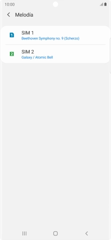 Pulsa el nombre de la tarjeta SIM. Pulsa el nombre de la tarjeta SIM.
